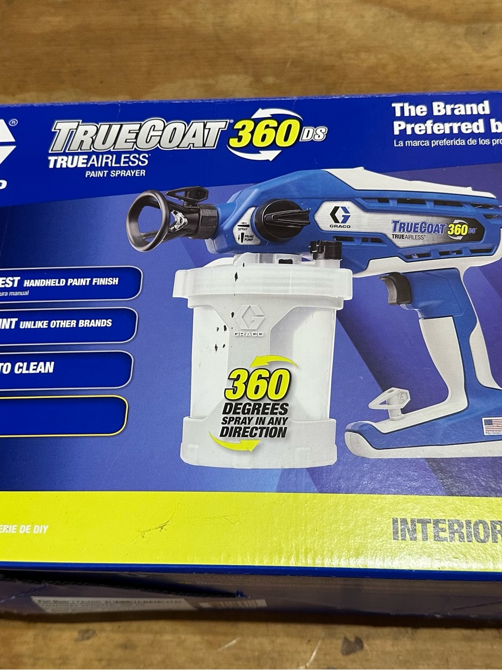 Graco TrueCoat 360DS TrueAirless Handheld Paint Sprayer: Interior & Exterior new